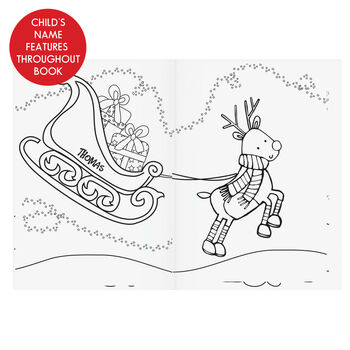 Personalised Christmas Colouring Book – Stocking Filler, 6 of 7