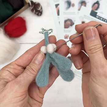 Needle Felting Kit Winter Decorations, 4 of 10