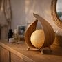 Coconut Leaf Table Lamp Handmade Boho Natural, thumbnail 11 of 11