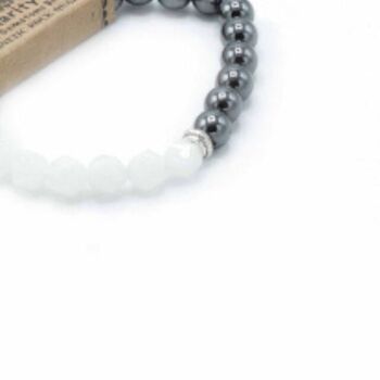 Rock Crystal Magnetic Power Bracelet | Clarity, 2 of 2