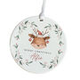 Ceramic Christmas Ornament Gift With Name, thumbnail 2 of 7
