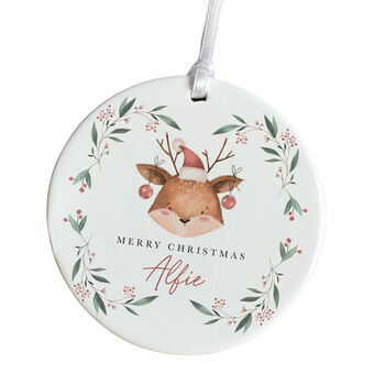 Ceramic Christmas Ornament Gift With Name, 2 of 7