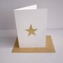 Handmade Gold Leaf Star Birthday Card, thumbnail 4 of 6