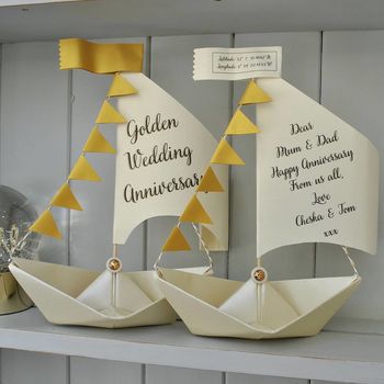 Personalised Engagement Sail Boat Card, 9 of 12