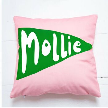 Personalised Name Pennant Flag Cushion, 6 of 10