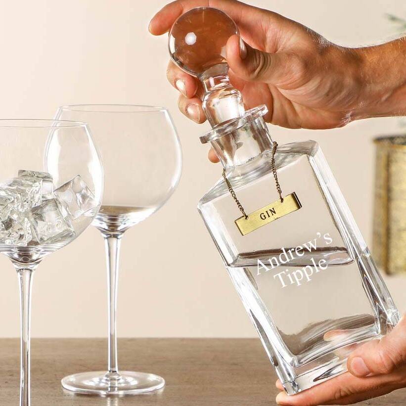 Luxury Personalised Gin Decanter Gift By Dibor | Notonthehighstreet.com