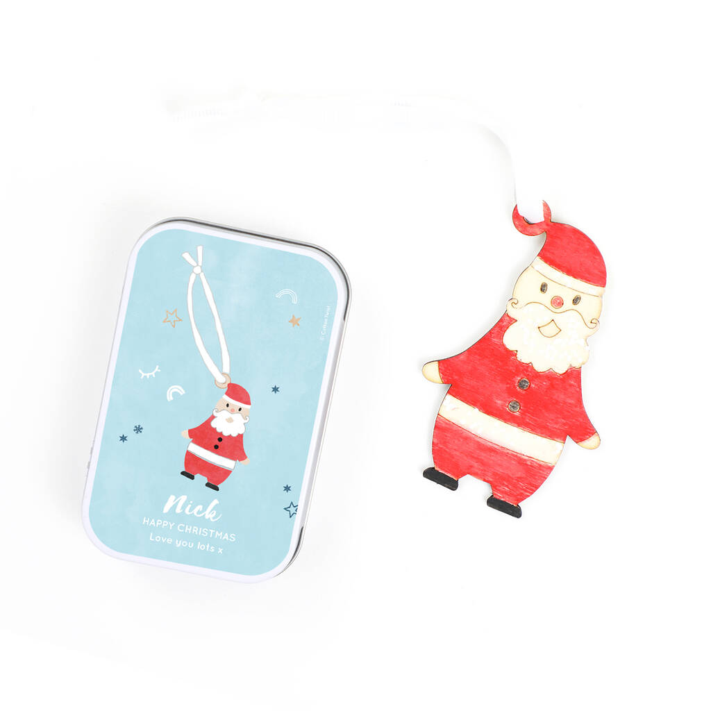 Personalised Father Christmas Decoration Craft Kit By Cotton Twist | notonthehighstreet.com