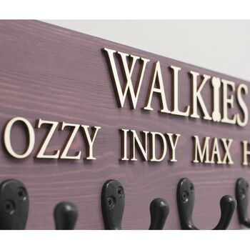 Personalised Dog Lead Hook | Curated Painted Range, 3 of 6