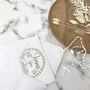 Personalised Silver Garland Be My Godmother Card, thumbnail 2 of 8