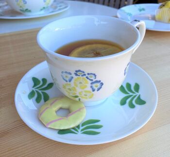 Auricula Bone China Tea Cup And Saucer, 2 of 4
