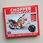 Chopper Motorcycle Metal Construction Set, thumbnail 3 of 4