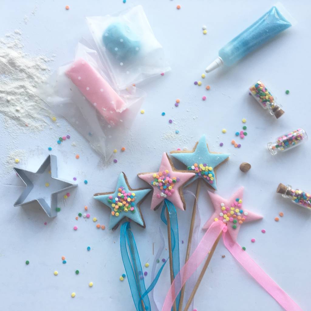 fairy wand biscuit baking kit by craft & crumb