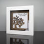 Personalised 5th Wood Anniversary Gift • Wooden Tree Keepsake Small Frame, thumbnail 3 of 4