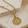 Personalised Small St Christopher Gold Plated Sterling Silver Necklace, thumbnail 7 of 10