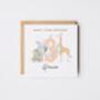 Personalised 1st Birthday Card Elephant And Giraffe *Age Options, thumbnail 3 of 5