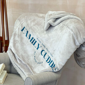 Personalised Daddy And Me Cuddle Blanket, 4 of 7