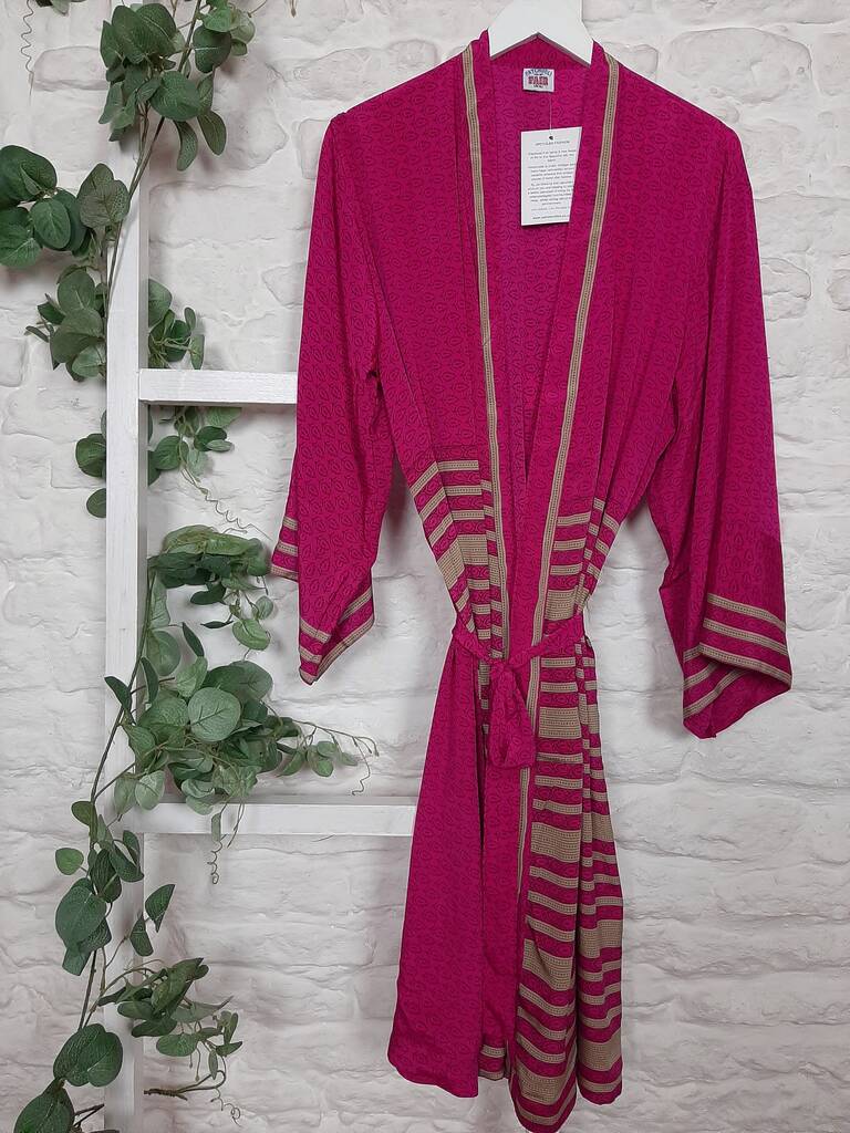 silk sari kimono