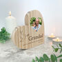 Personalised In Loving Memory Photo Wooden Heart, thumbnail 3 of 5