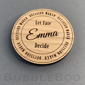 Personalised Decision Maker Coin. Flip To Decide, 7 of 7