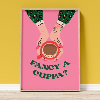 'Fancy A Cuppa?' Art Print A1, A2, A3, A4, A5, A6, 2 of 3