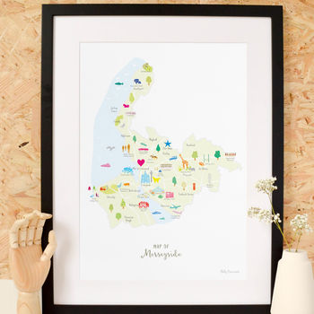 Personalised Merseyside Map: Add Favourite Places, 2 of 4