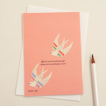 New Baby Pink Greetings Card, 2 of 2