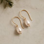 Freshwater Pearl Drop Wedding Earrings Handmade Bridal Jewelry Gold Filled Or Sterling Silver, thumbnail 1 of 9