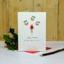 Personalised 'Christmas Button' Hand Illustrated Card, thumbnail 8 of 10
