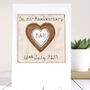 Personalised 7th, 8th Or 19th Wedding Anniversary Card, thumbnail 1 of 6
