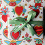 Heart Illustrated Wrapping Paper, thumbnail 4 of 4