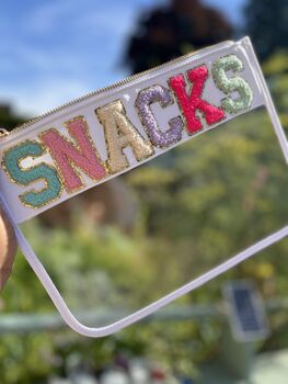 Personalised Clear/Transparent Patch Pouch, 8 of 12