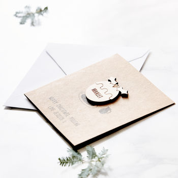 Personalised Christmas Pudding Card, 8 of 9