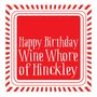 Personalised 'Happy Birthday Wine Whore Of' Stripe Card, thumbnail 3 of 3
