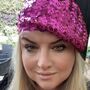 Chemo Headwear Sparkly Sequin Beret, thumbnail 4 of 11