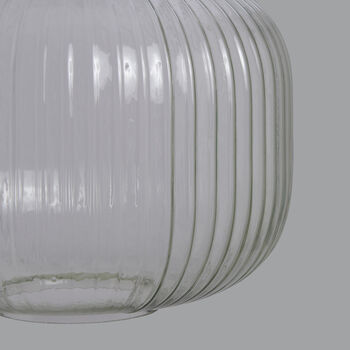 Reeded Glass Pendant Light A, 4 of 5