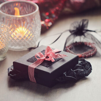 Pink Crystal Stud Earrings In Gold Or Silver, 4 of 12