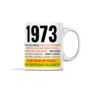 Personalised 50th Birthday Gift Mug Of 1974 Music, thumbnail 2 of 6