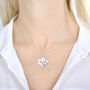 Personalised Sterling Silver Flower Initial Necklace, thumbnail 4 of 12