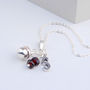 Personalised Birthstone And Charm Necklace, thumbnail 12 of 12