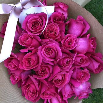 Cerise Tones Seasonal Fresh Flower Bouquet, 2 of 4