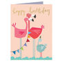 Happy Birthday Flamingo Mini Card, thumbnail 2 of 5