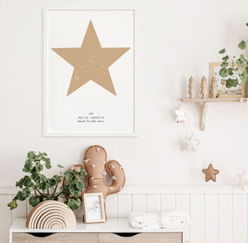Personalised Star Sign Nursery Print, 2 of 8