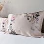 Silk Pillowcase Pink 100% Pure Soft Mulberry Silk Floral Luxury Hair Care Standard Double 50x75cm, thumbnail 6 of 7
