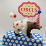 Personalised Circus Grizzly Bear Cake Topper, thumbnail 2 of 6