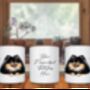 Personalised Black And Tan Pomeranian Dog Hearts Pet Gift Mug, thumbnail 2 of 2