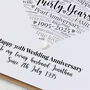 Personalised 30th Anniversary Card With Pearl Heart, thumbnail 3 of 6
