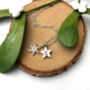 Sterling Silver Snowflake Christmas Necklace, thumbnail 5 of 11