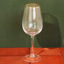 G Decor Set Of Four Aurora Ribbed Gold Wine Glasses, thumbnail 4 of 5