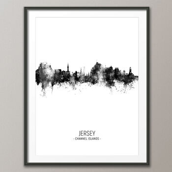 Jersey Channel Islands Skyline Print And Box Canvas, 4 of 5