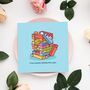 Cute Building Blocks Greetings Card, thumbnail 3 of 9